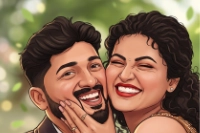 Cartoonised couple